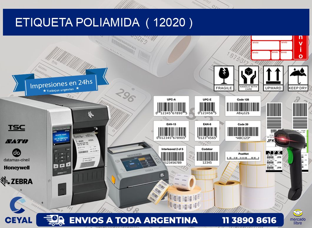ETIQUETA POLIAMIDA  ( 12020 )
