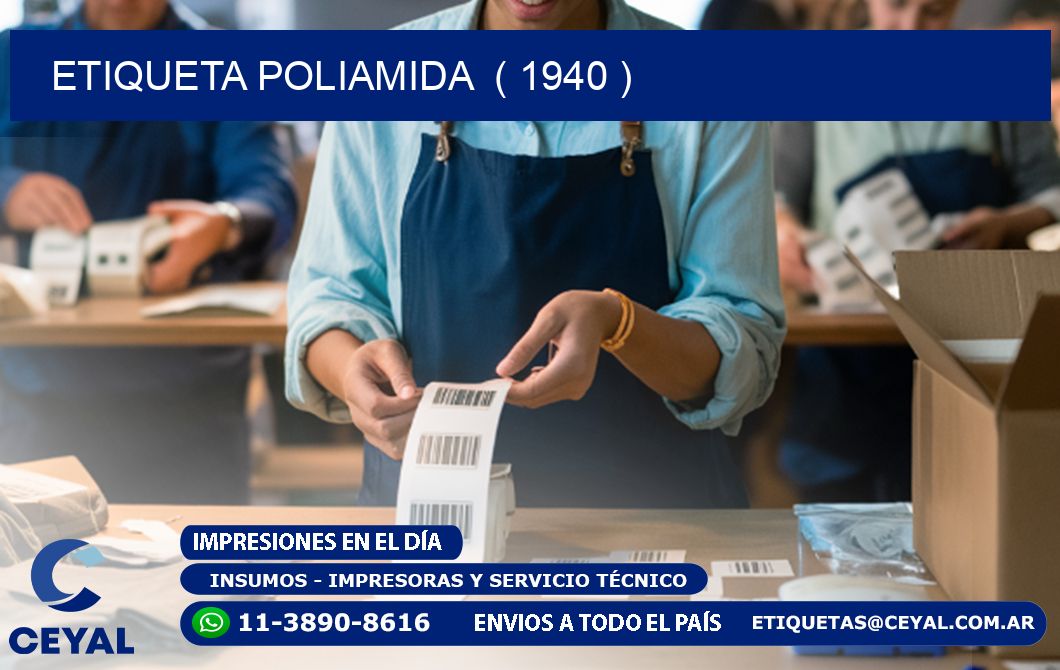 ETIQUETA POLIAMIDA  ( 1940 )