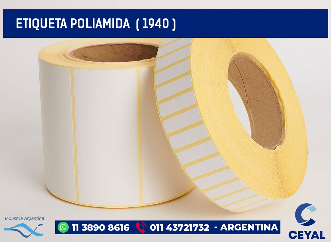 ETIQUETA POLIAMIDA  ( 1940 )