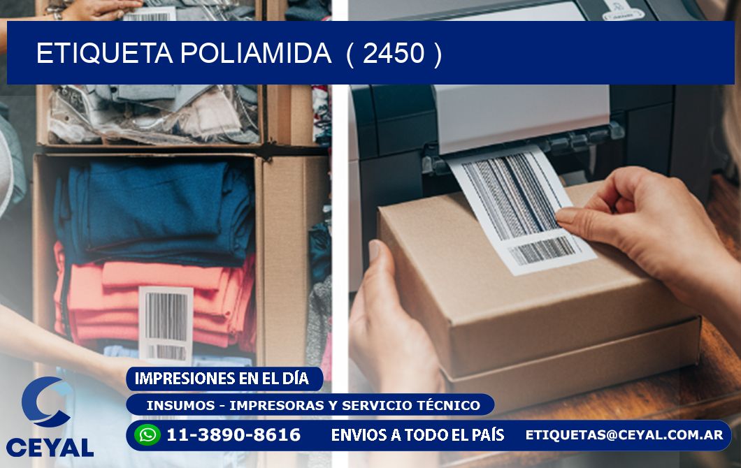 ETIQUETA POLIAMIDA  ( 2450 )