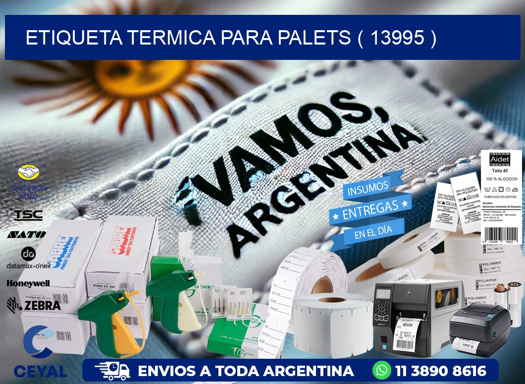 ETIQUETA TERMICA PARA PALETS ( 13995 )