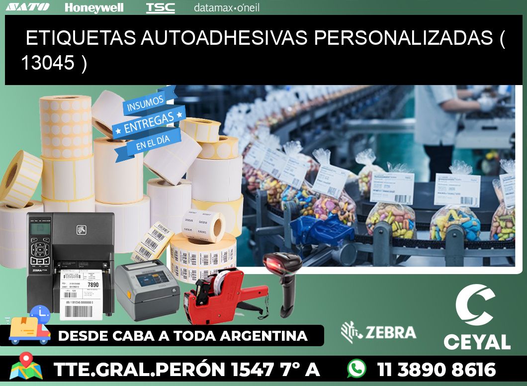 ETIQUETAS AUTOADHESIVAS PERSONALIZADAS ( 13045 )