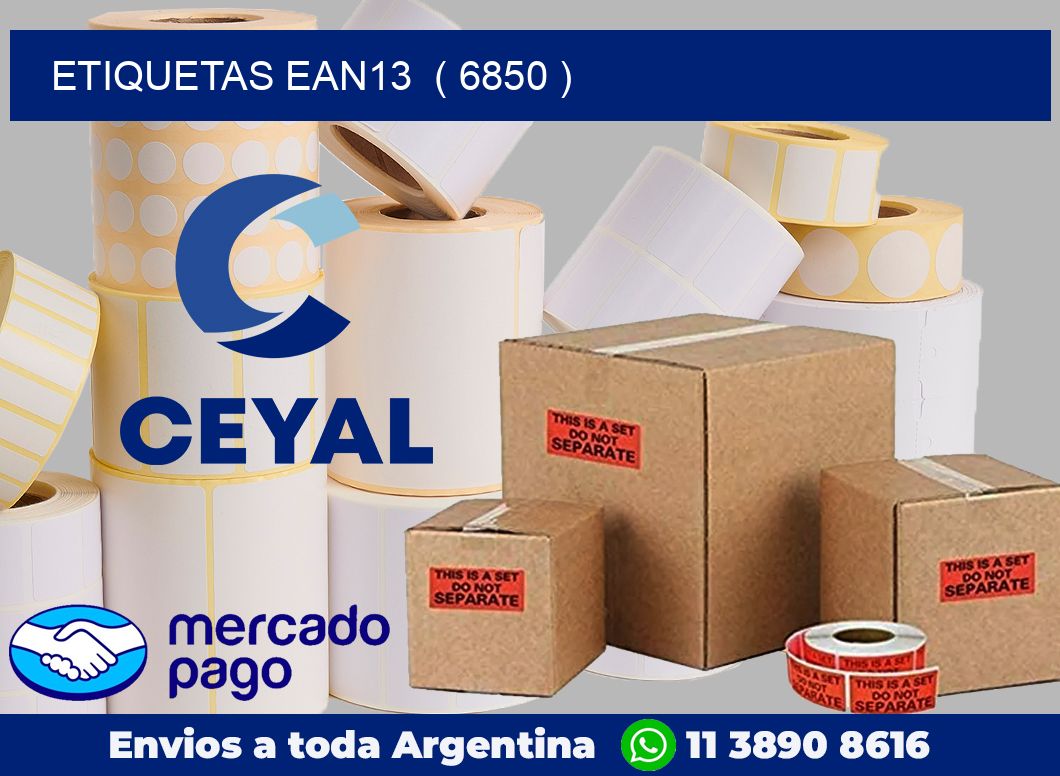 ETIQUETAS EAN13  ( 6850 )