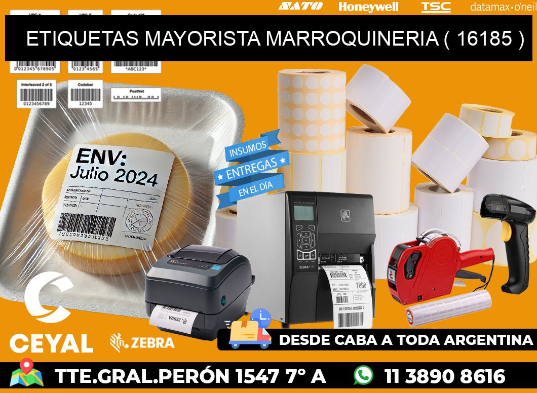 ETIQUETAS MAYORISTA MARROQUINERIA ( 16185 )