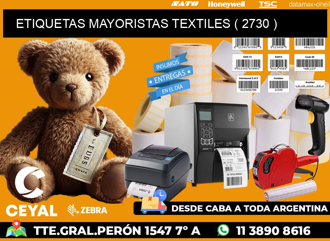 ETIQUETAS MAYORISTAS TEXTILES ( 2730 )
