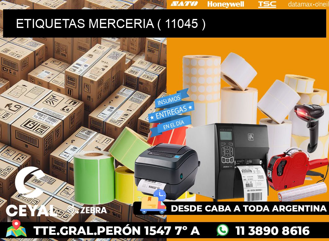 ETIQUETAS MERCERIA ( 11045 )