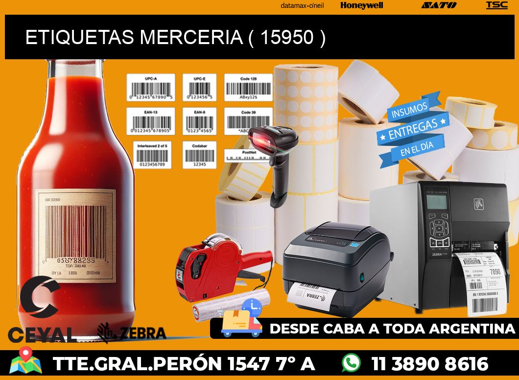 ETIQUETAS MERCERIA ( 15950 )