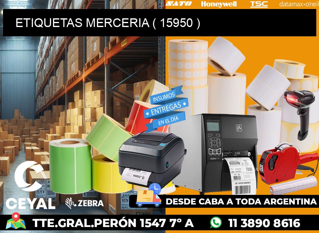 ETIQUETAS MERCERIA ( 15950 )