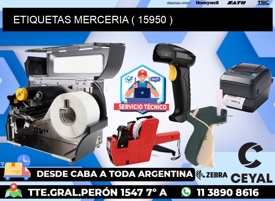 ETIQUETAS MERCERIA ( 15950 )