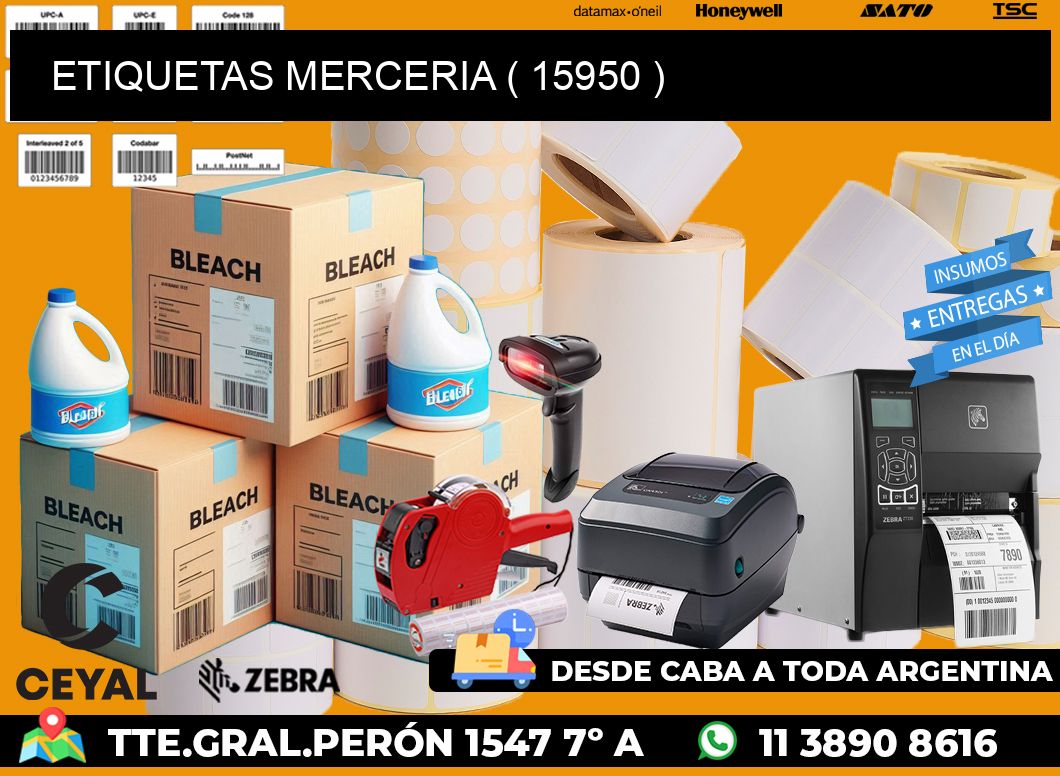 ETIQUETAS MERCERIA ( 15950 )