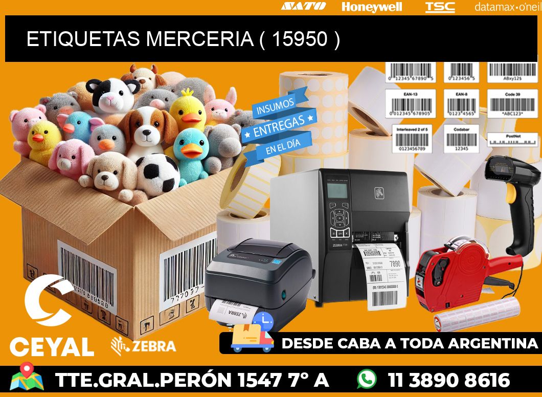 ETIQUETAS MERCERIA ( 15950 )