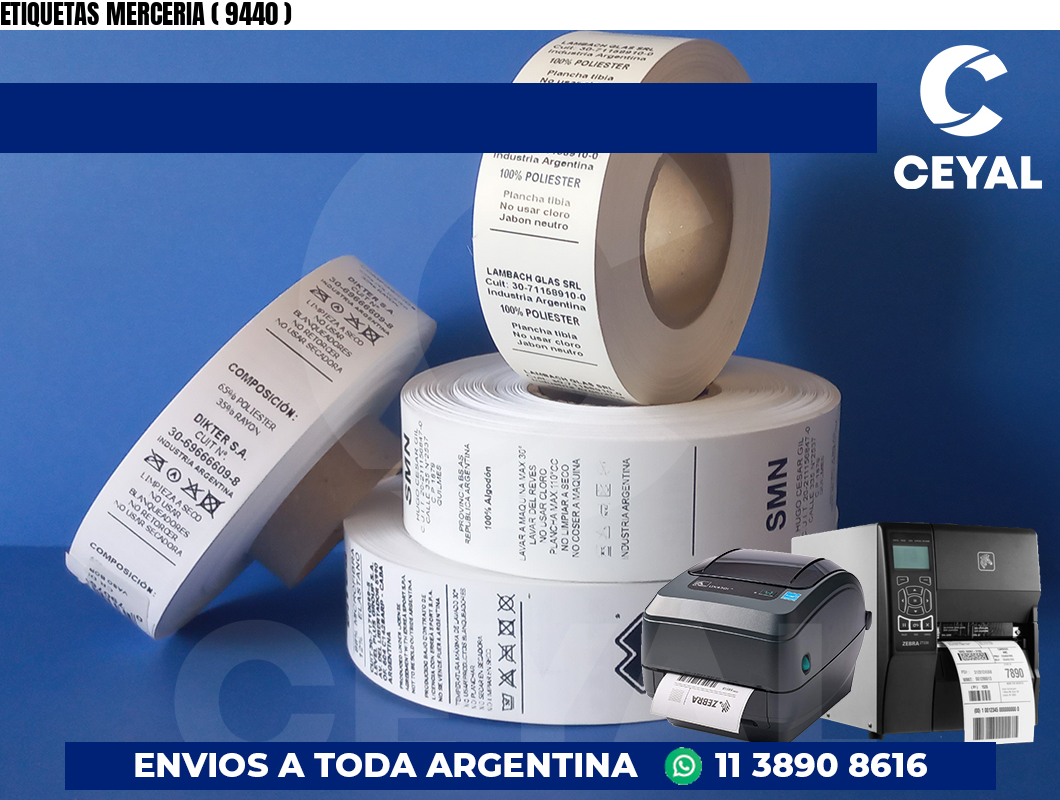 ETIQUETAS MERCERIA ( 9440 )
