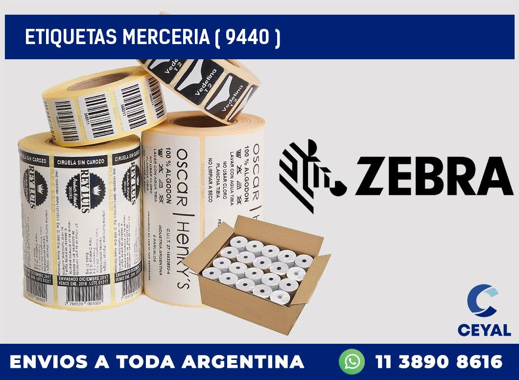 ETIQUETAS MERCERIA ( 9440 )
