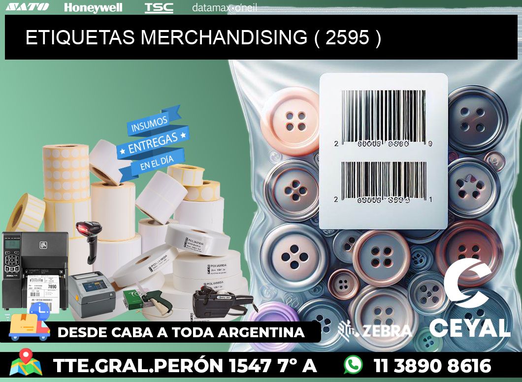 ETIQUETAS MERCHANDISING ( 2595 )