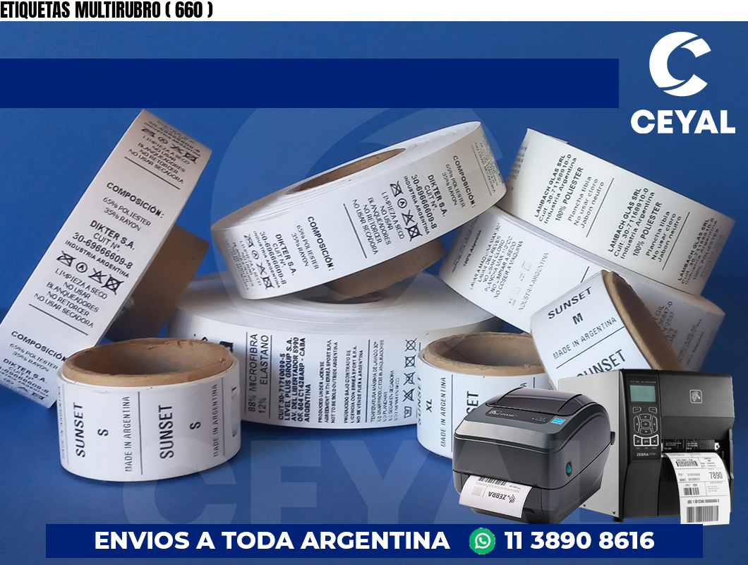 ETIQUETAS MULTIRUBRO ( 660 )