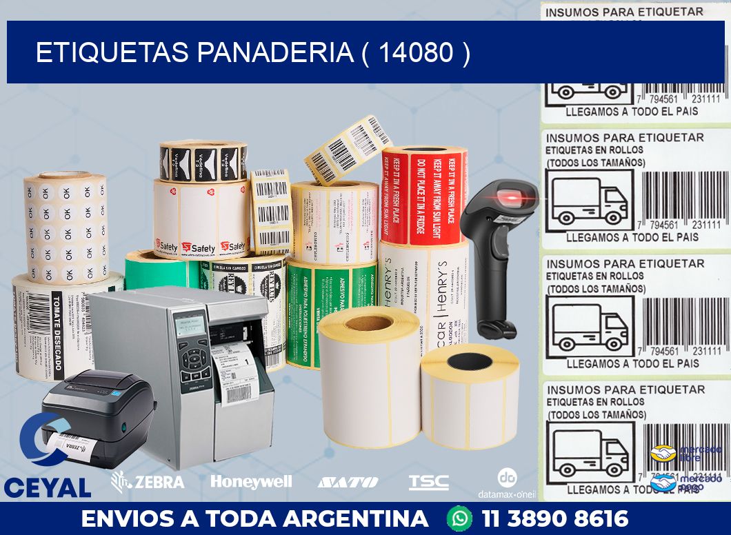 ETIQUETAS PANADERIA ( 14080 )