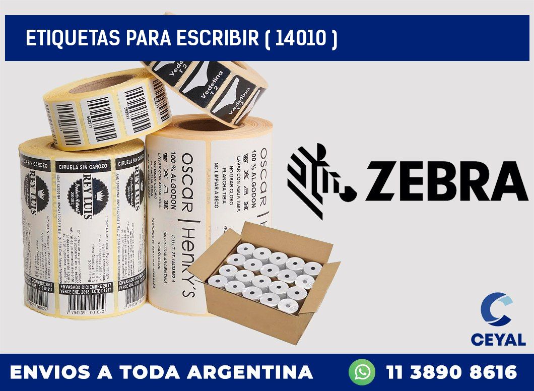 ETIQUETAS PARA ESCRIBIR ( 14010 )