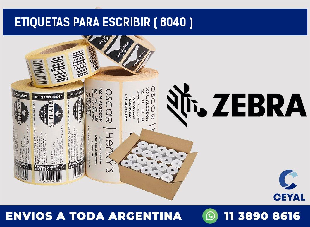 ETIQUETAS PARA ESCRIBIR ( 8040 )