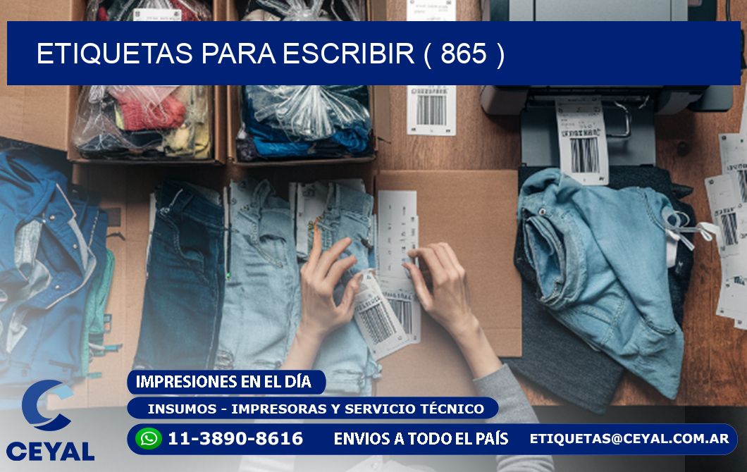 ETIQUETAS PARA ESCRIBIR ( 865 )