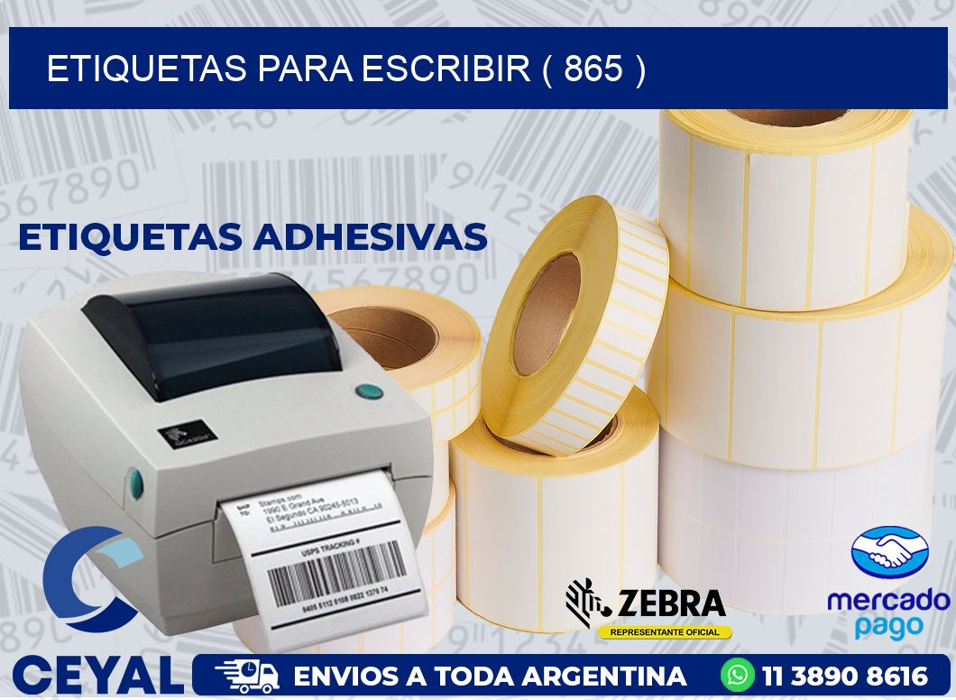 ETIQUETAS PARA ESCRIBIR ( 865 )
