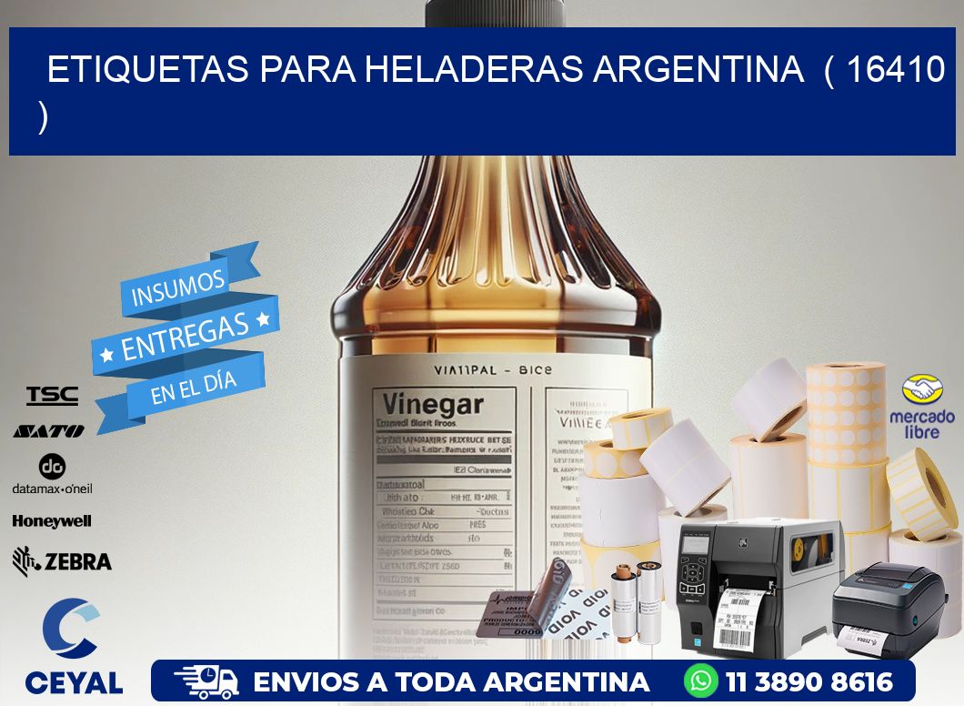 ETIQUETAS PARA HELADERAS ARGENTINA  ( 16410 )