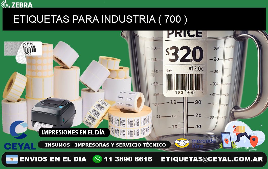 ETIQUETAS PARA INDUSTRIA ( 700 )
