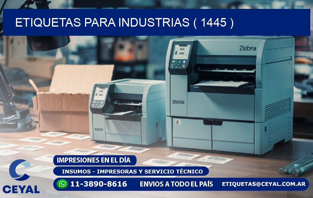 ETIQUETAS PARA INDUSTRIAS ( 1445 )