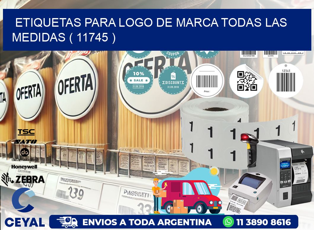 ETIQUETAS PARA LOGO DE MARCA TODAS LAS MEDIDAS ( 11745 )