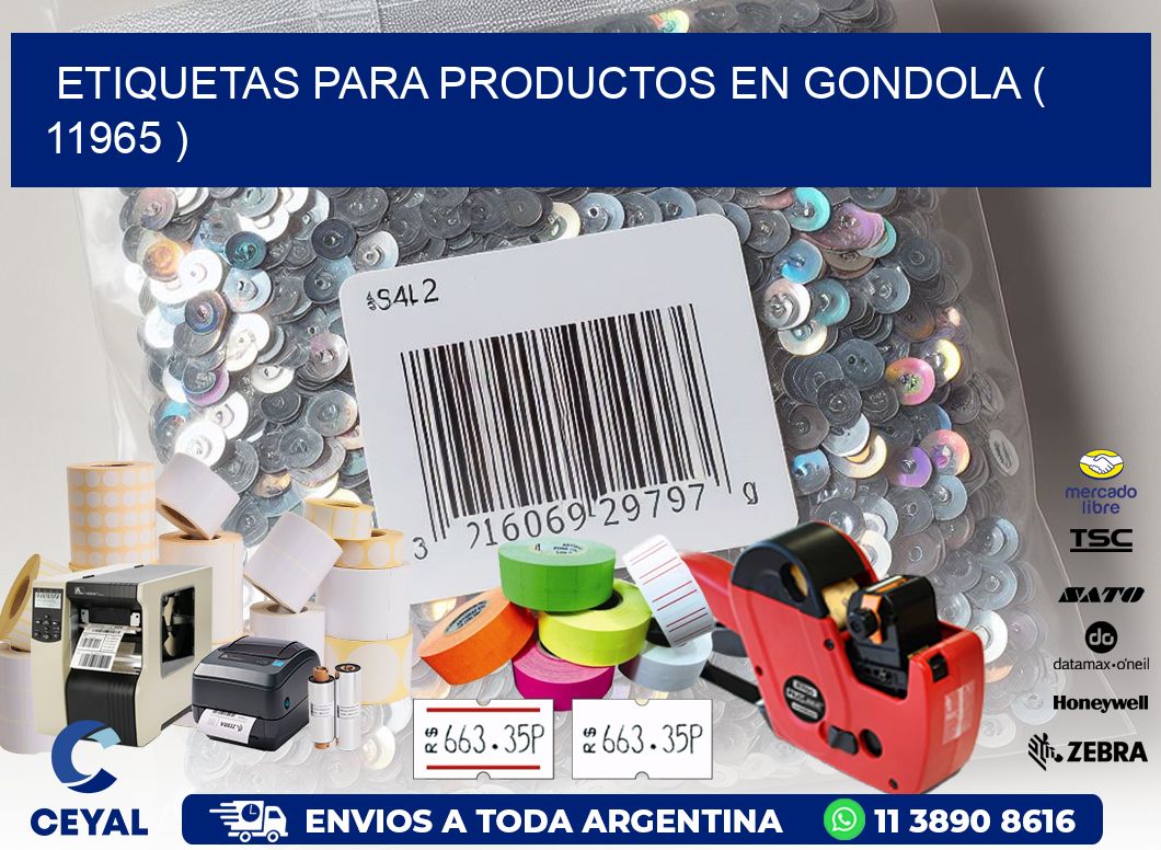 ETIQUETAS PARA PRODUCTOS EN GONDOLA ( 11965 )