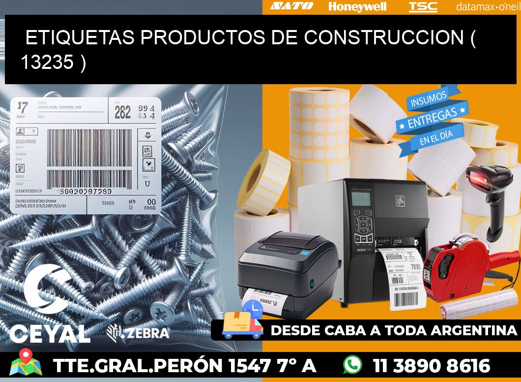 ETIQUETAS PRODUCTOS DE CONSTRUCCION ( 13235 )