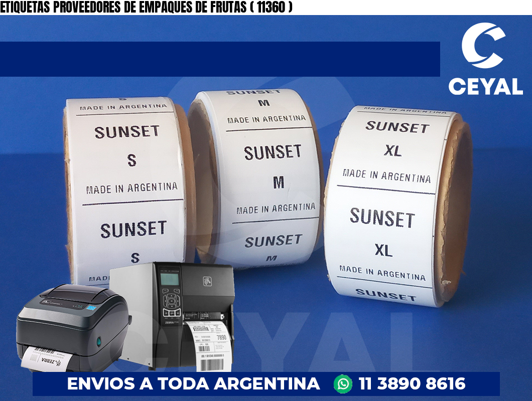 ETIQUETAS PROVEEDORES DE EMPAQUES DE FRUTAS ( 11360 )
