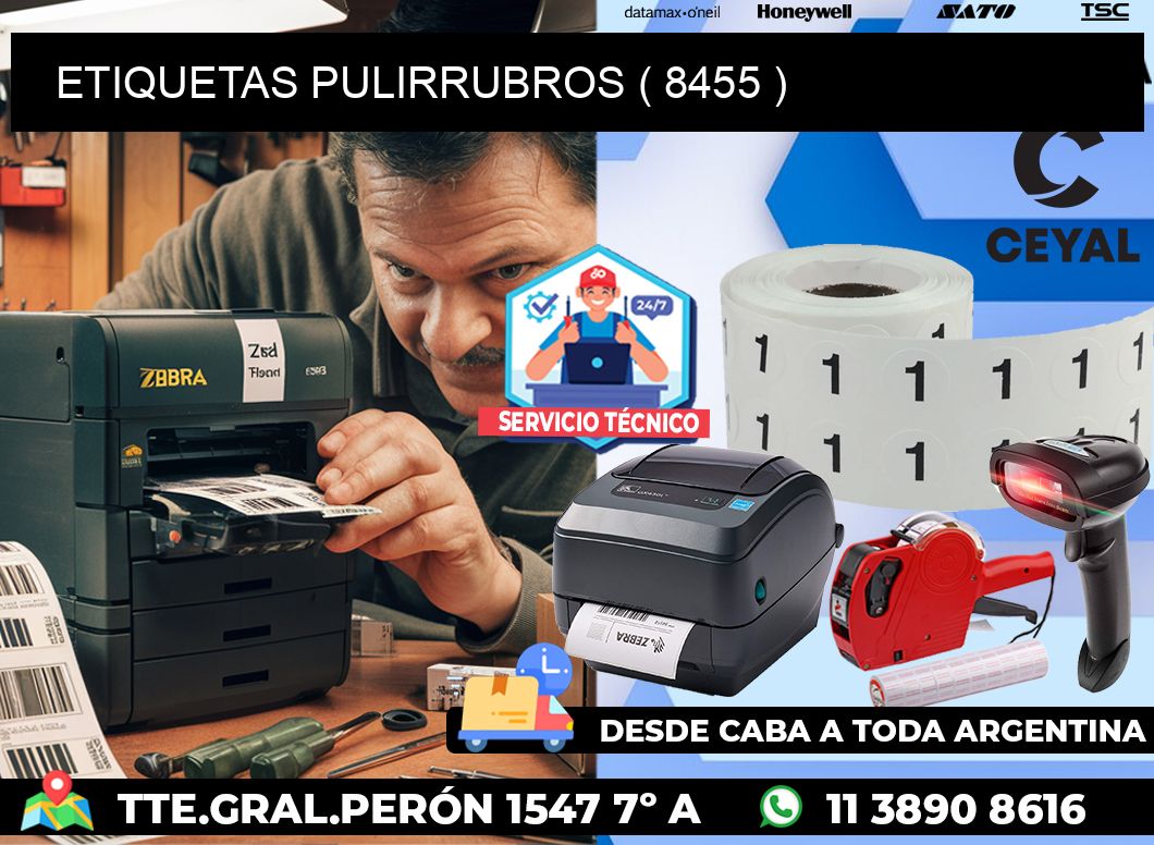 ETIQUETAS PULIRRUBROS ( 8455 )