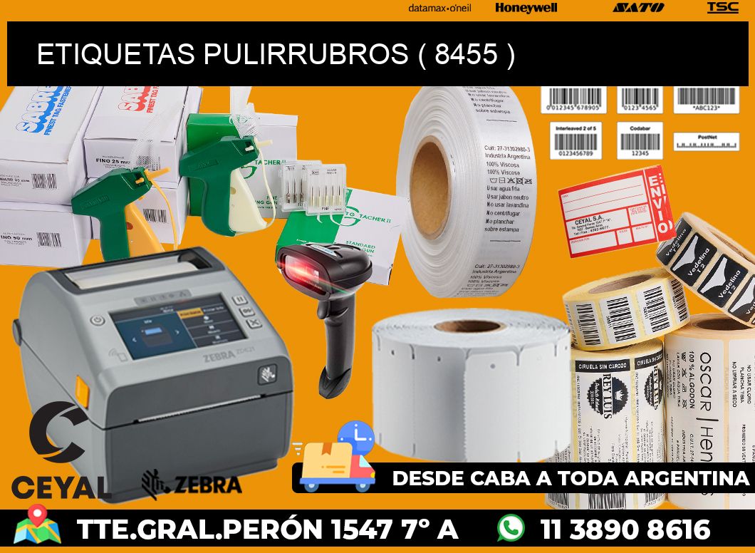 ETIQUETAS PULIRRUBROS ( 8455 )