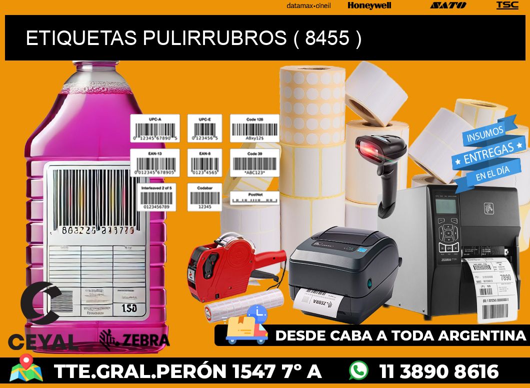 ETIQUETAS PULIRRUBROS ( 8455 )