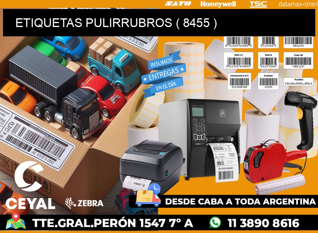 ETIQUETAS PULIRRUBROS ( 8455 )