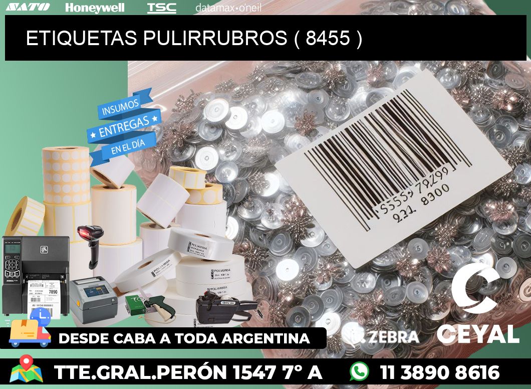 ETIQUETAS PULIRRUBROS ( 8455 )