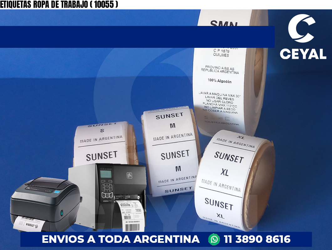 ETIQUETAS ROPA DE TRABAJO ( 10055 )