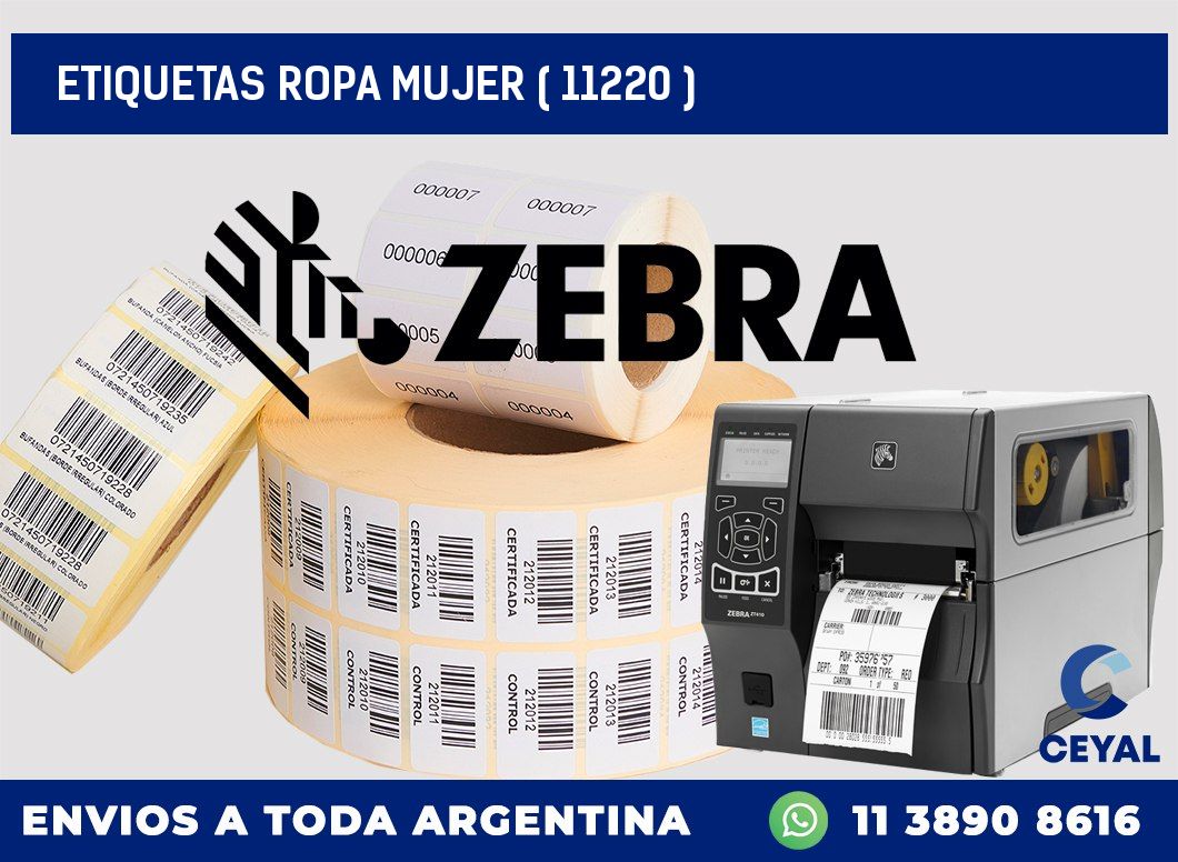 ETIQUETAS ROPA MUJER ( 11220 )