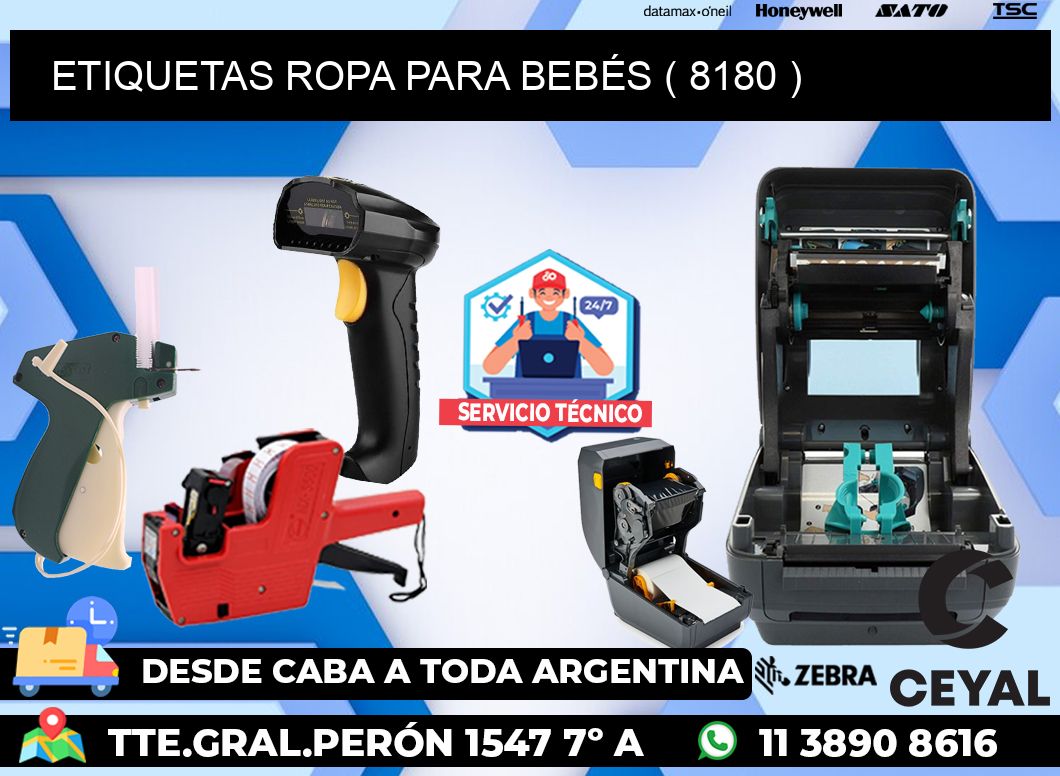 ETIQUETAS ROPA PARA BEBÉS ( 8180 )