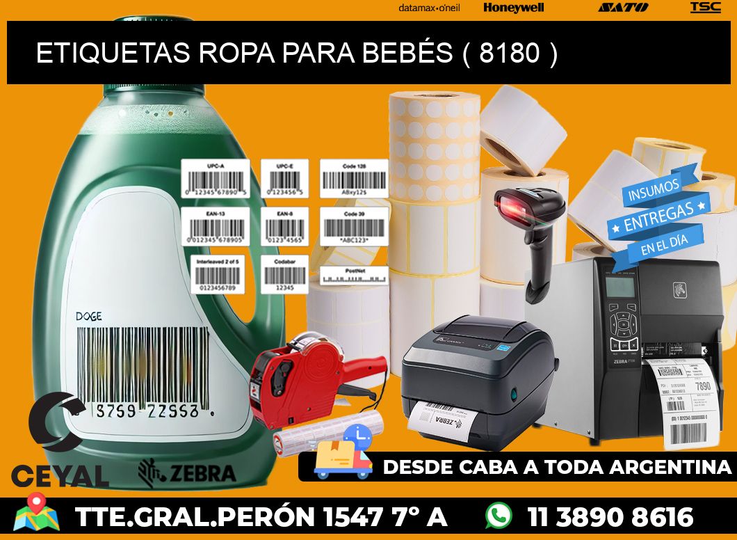 ETIQUETAS ROPA PARA BEBÉS ( 8180 )