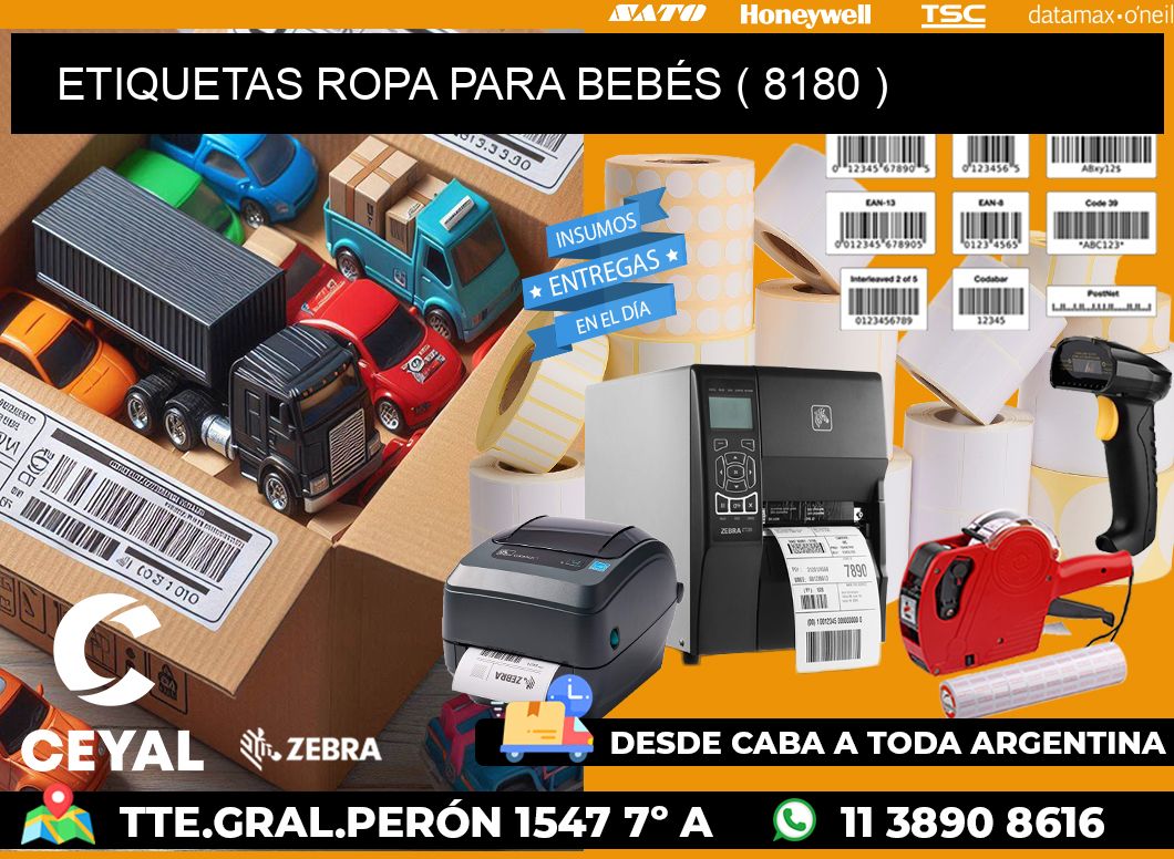 ETIQUETAS ROPA PARA BEBÉS ( 8180 )