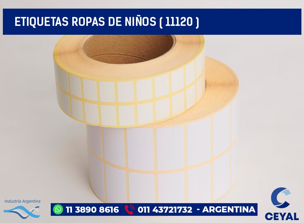 ETIQUETAS ROPAS DE NIÑOS ( 11120 )