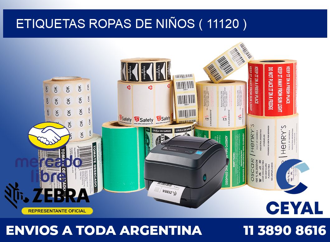 ETIQUETAS ROPAS DE NIÑOS ( 11120 )