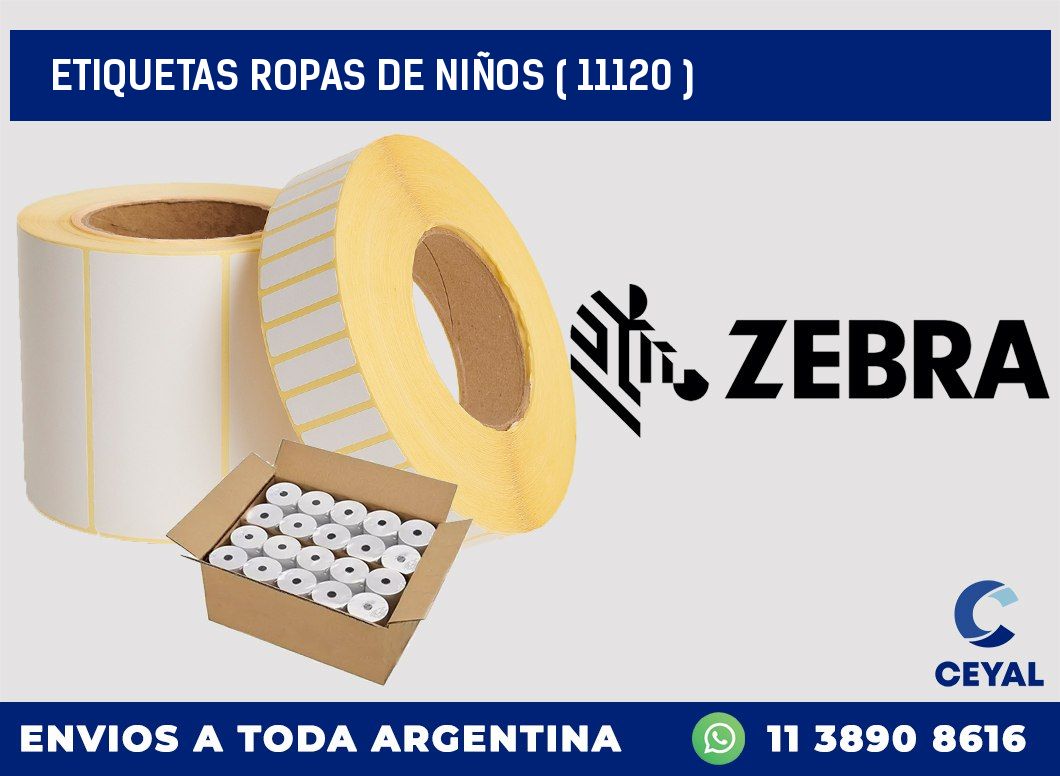 ETIQUETAS ROPAS DE NIÑOS ( 11120 )