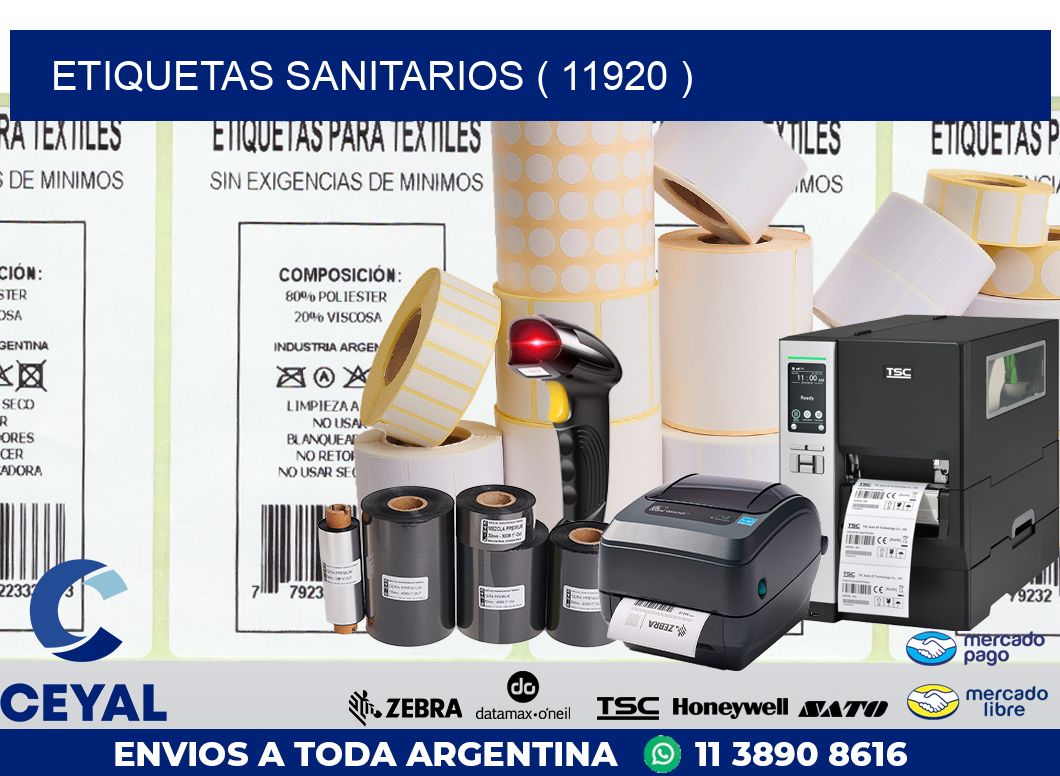 ETIQUETAS SANITARIOS ( 11920 )