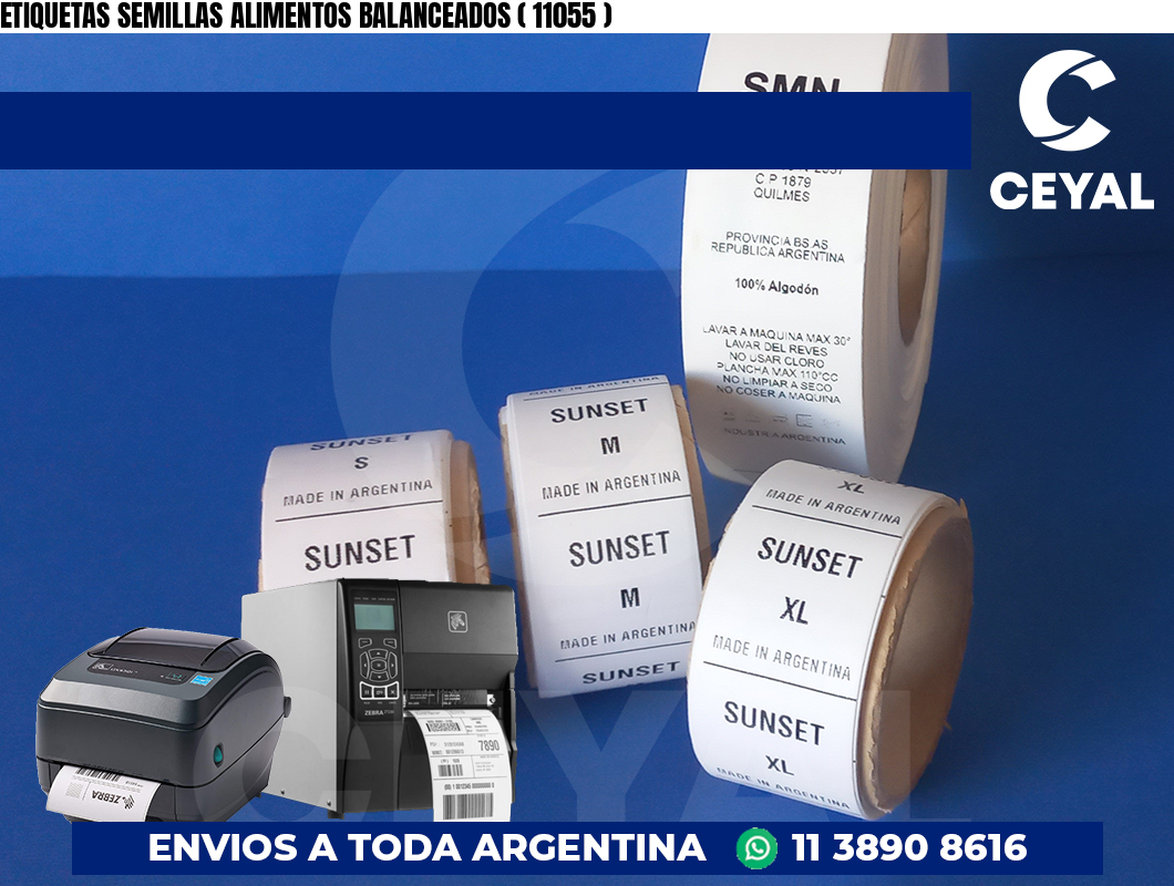 ETIQUETAS SEMILLAS ALIMENTOS BALANCEADOS ( 11055 )