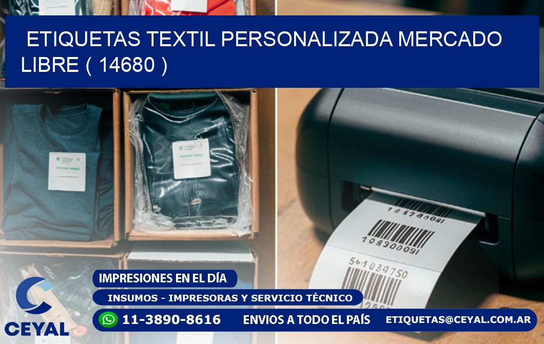 ETIQUETAS TEXTIL PERSONALIZADA MERCADO LIBRE ( 14680 )