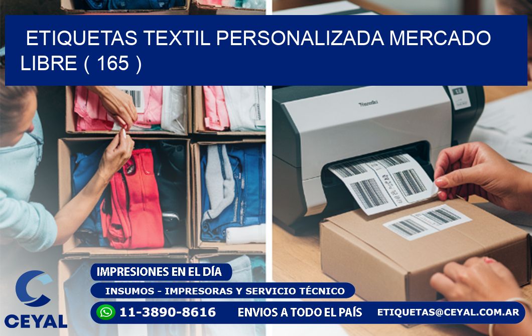 ETIQUETAS TEXTIL PERSONALIZADA MERCADO LIBRE ( 165 )