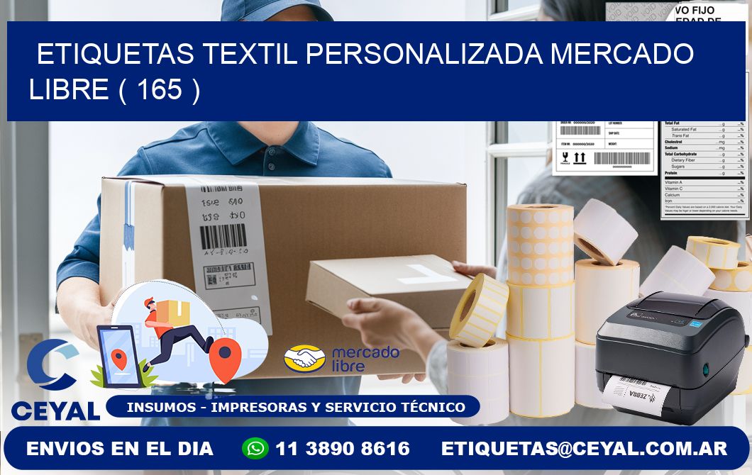 ETIQUETAS TEXTIL PERSONALIZADA MERCADO LIBRE ( 165 )