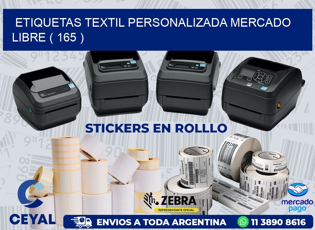 ETIQUETAS TEXTIL PERSONALIZADA MERCADO LIBRE ( 165 )